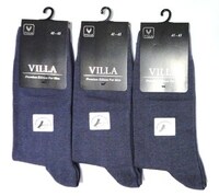 VILLA Мужские носки классические, высокие. Арт. М-1 серые